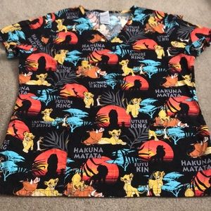 Lion King scrub top